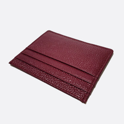 Unisex genuine cowhide leather card holder