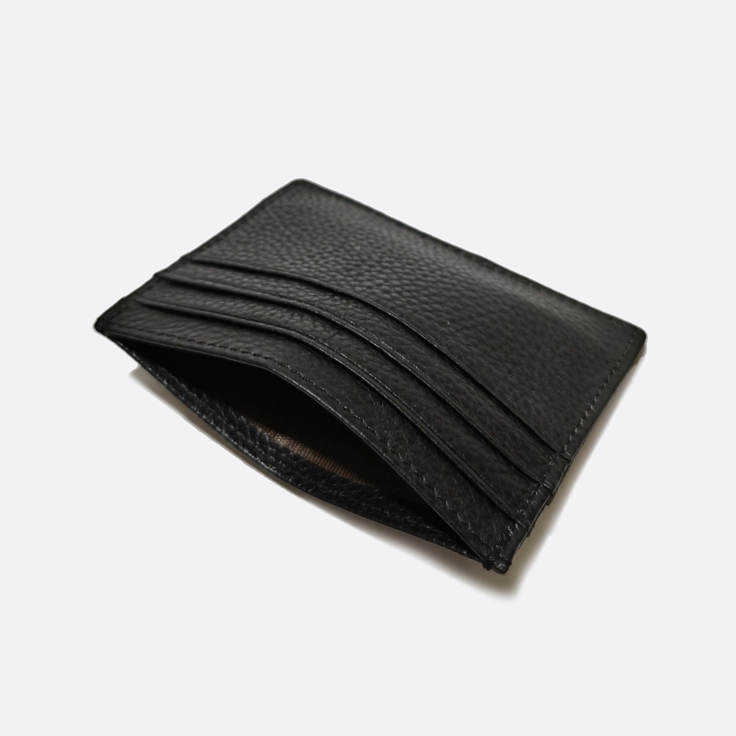 Unisex genuine cowhide leather card holder