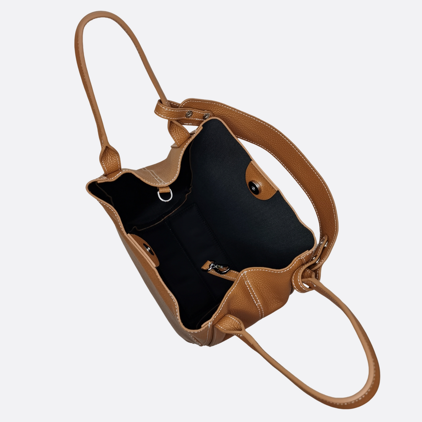 Women's genuine cowhide leather handbag Basket Lock V2 design