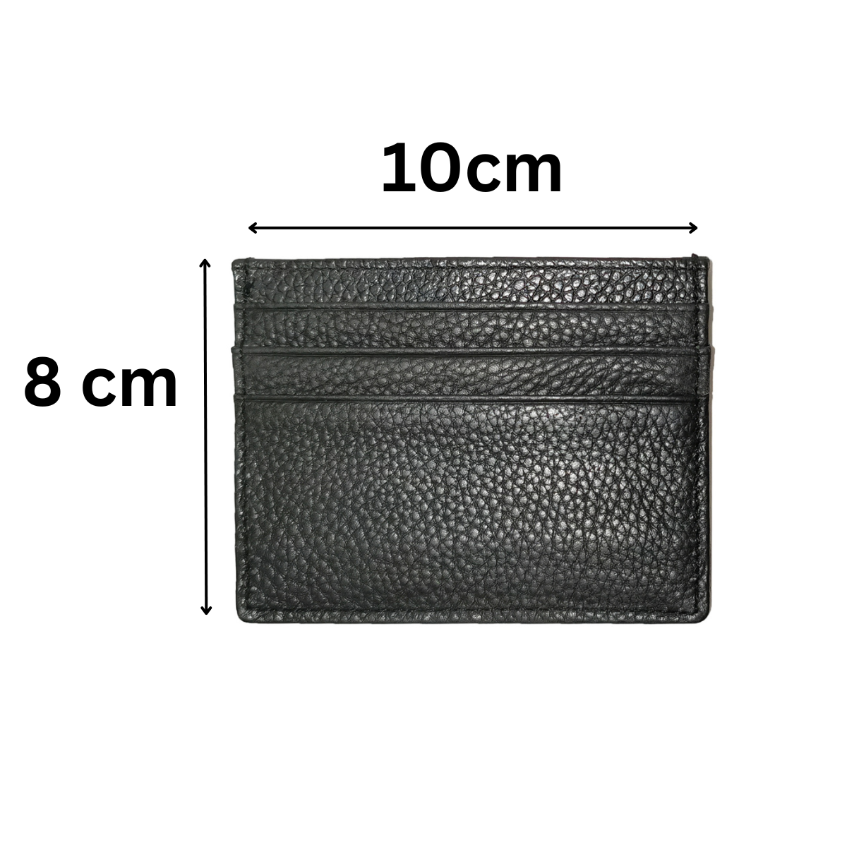 Unisex genuine cowhide leather card holder